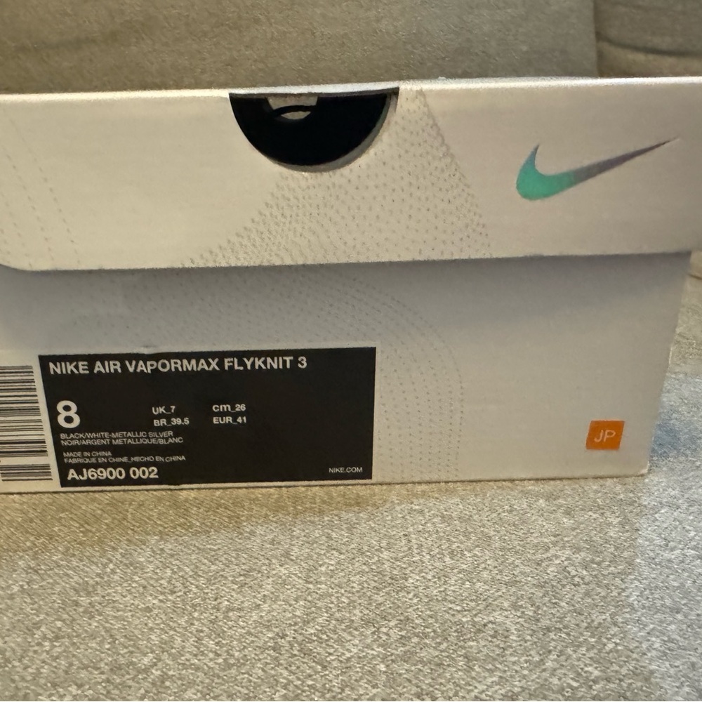 Nike VAPORMAX FLYKNIT 3 (Oreo,B/W/Silver) JAPAN SIZE 8 US/26 CM AJ6900 002